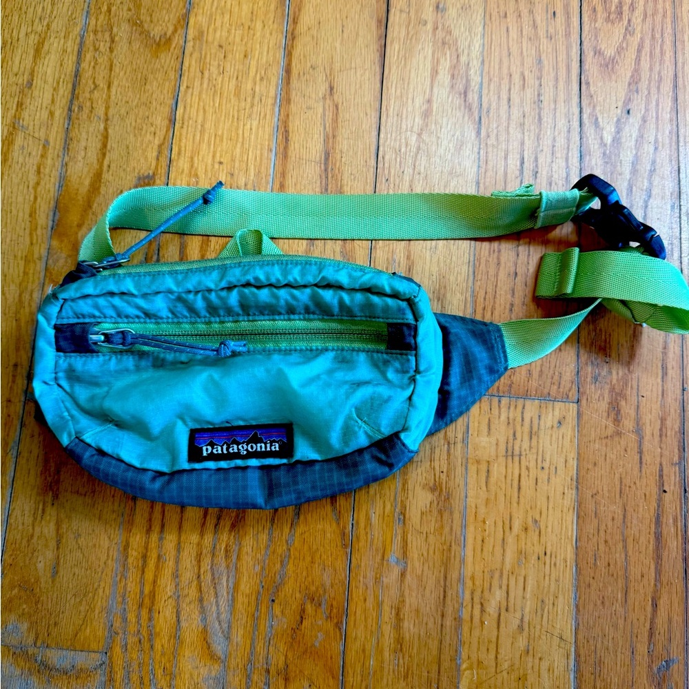Patagonia Green blue lightweight hip pack